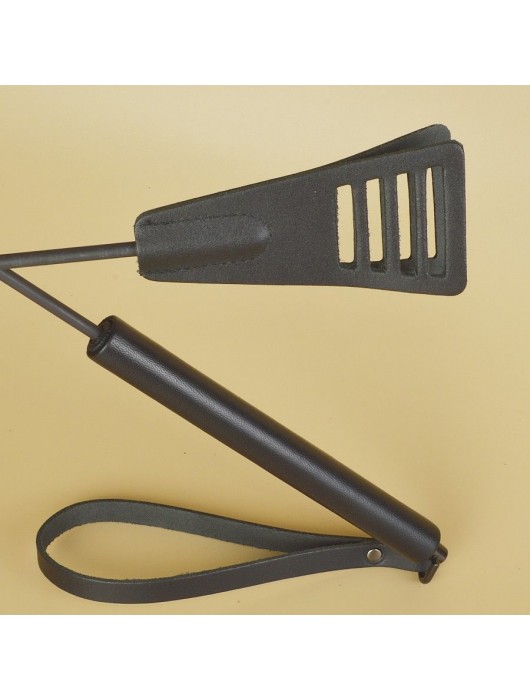 Черный кожаный стек «Сириус» - 60 см. - Sitabella - купить с доставкой в Якутске