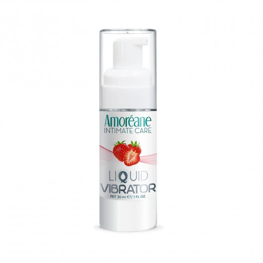 Жидкий вибратор со вкусом клубники Amoreane Strawberry - 30 мл. - Amoreane - купить с доставкой в Якутске