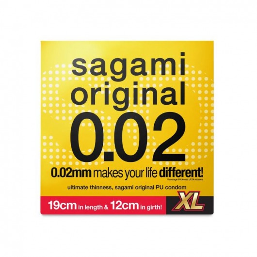 Презерватив увеличенного размера Sagami Original 0.02 XL-size - 1 шт. - Sagami - купить с доставкой в Якутске