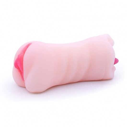 Телесный двусторонний мастурбатор - вагина и ротик - Boys of Toys - в Якутске купить с доставкой Телесный двусторонний мастурбатор - вагина и ротик - Boys of Toys - в Якутске купить с доставкой