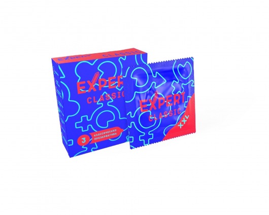 Презервативы увеличенного размера Expert Classic XXL - 3 шт. - Expert - купить с доставкой в Якутске