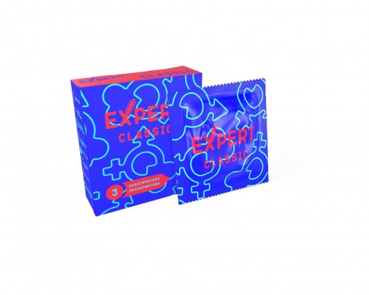 Классические презервативы Expert Classic - 3 шт. - Expert - купить с доставкой в Якутске