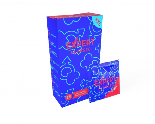 Презервативы увеличенного размера Expert Classic XXL - 15 шт. - Expert - купить с доставкой в Якутске