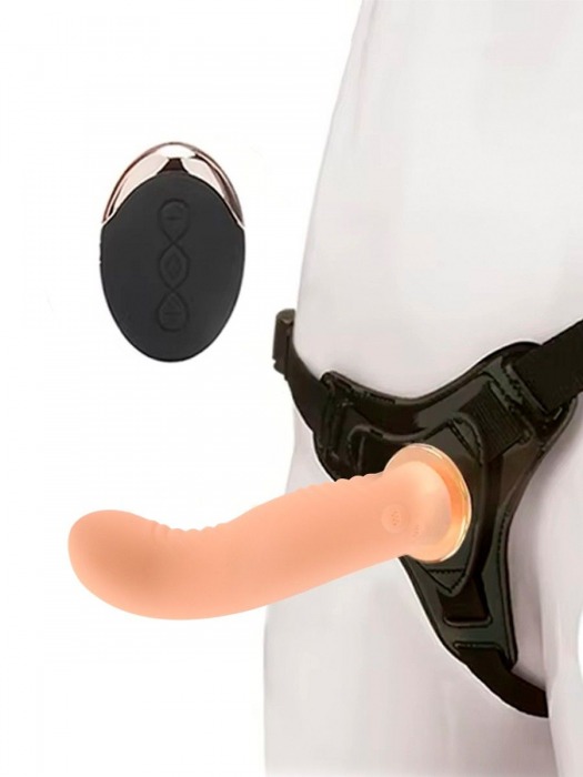 Женский вибрострапон со съемной насадкой и пультом ДУ - Erokay - купить с доставкой в Якутске