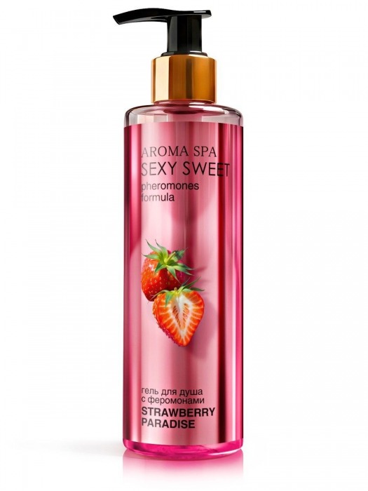 Гель для душа с феромонами и ароматом клубники Strawberry Paradise - 200 мл. -  - Магазин феромонов в Якутске