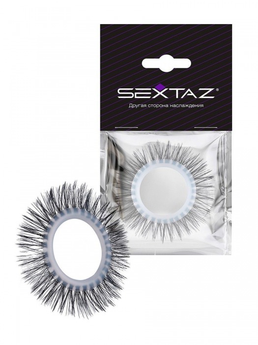 Круглое эрекционное кольцо с длинными «ресничками» - Sextaz - в Якутске купить с доставкой
