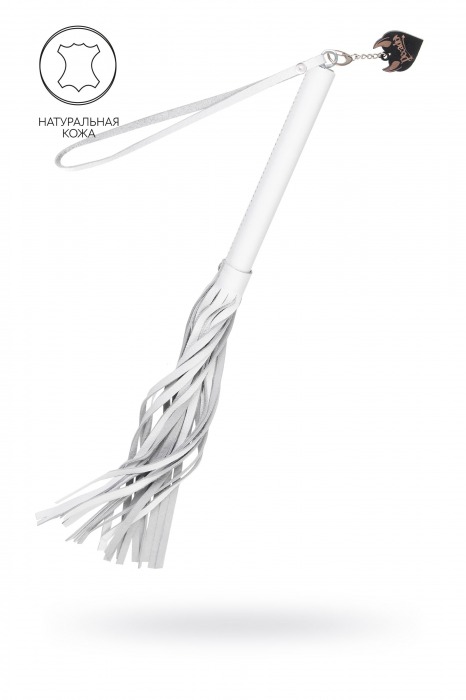 Белая кожаная плеть - 50 см. - Pecado - купить с доставкой в Якутске