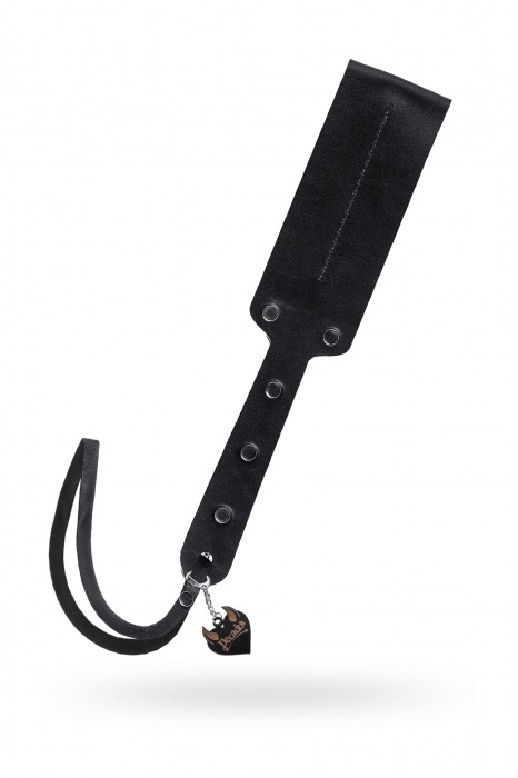 Черный кожаный пэддл - 32 см. - Pecado - купить с доставкой в Якутске