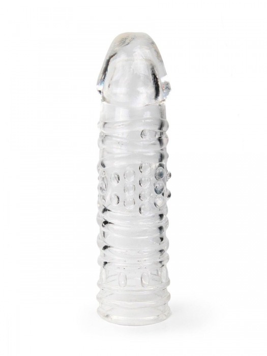 Прозрачная закрытая насадка на пенис - 17 см. - Sex Expert - в Якутске купить с доставкой