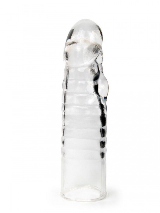 Прозрачная закрытая насадка на член - 15 см. - Sex Expert - в Якутске купить с доставкой