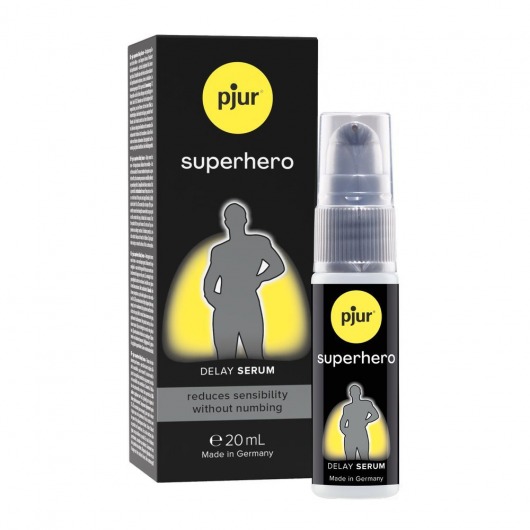 Пролонгатор-сыворотка pjur Superhero Delay Serum - 20 мл. - Pjur - купить с доставкой в Якутске