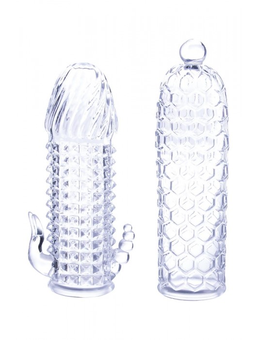 Набор из 2 прозрачных насадок на член Seductive Tickler Sleeves Set - NMC - в Якутске купить с доставкой