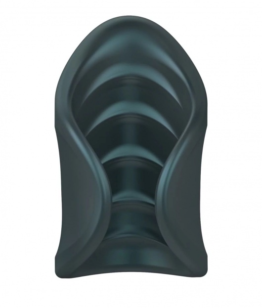 Серый сквозной мастурбатор с вибрацией Manwan Starter - Manwan - в Якутске купить с доставкой