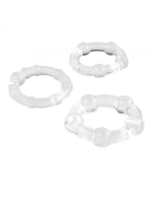 Набор из 3 эрекционных прозрачных колец - Boys of Toys - в Якутске купить с доставкой