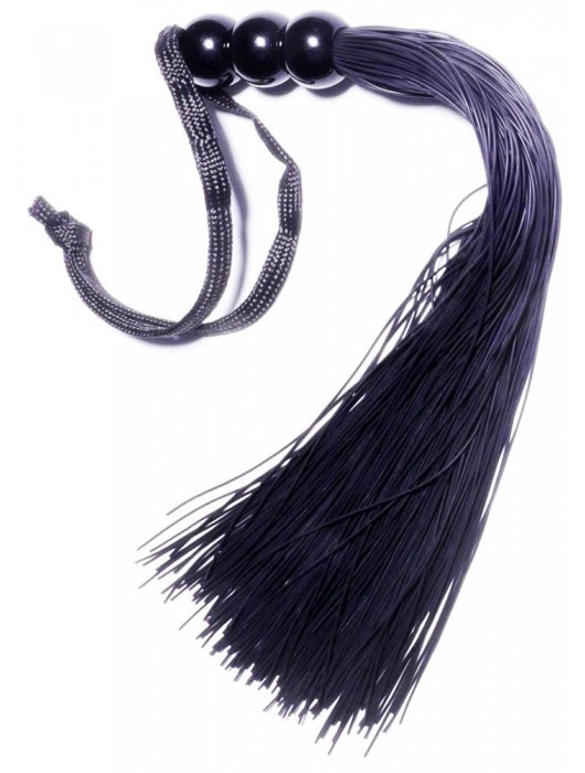 Черная силиконовая плетка - 25,4 см. - Boys of Toys - купить с доставкой в Якутске