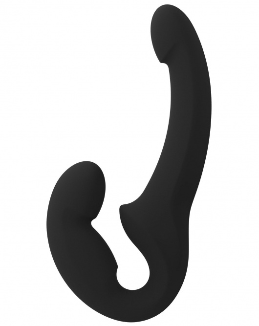 Черный безремневой страпон Share Lite - Fun Factory - купить с доставкой в Якутске