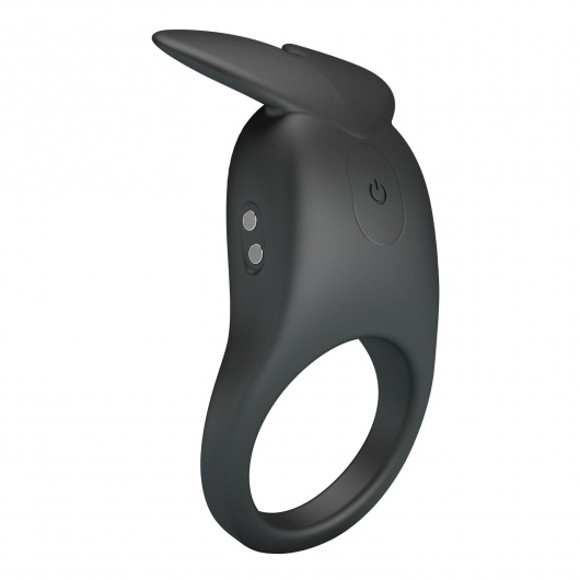Черное перезаряжаемое виброкольцо Carlton - Baile - в Якутске купить с доставкой
