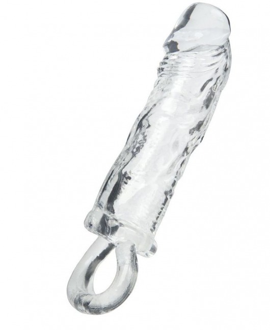 Прозрачная насадка с петлёй для фиксации - 14 см. - ToyFa - в Якутске купить с доставкой