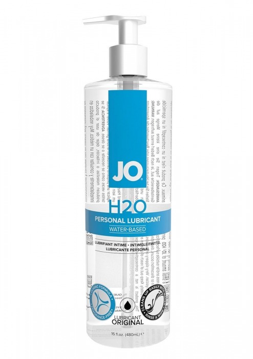 Лубрикант на водной основе JO Personal Lubricant H2O с дозатором - 480 мл. - System JO - купить с доставкой в Якутске