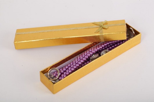 Фиолетовые оковы на ноги из бус - White Label - купить с доставкой в Якутске