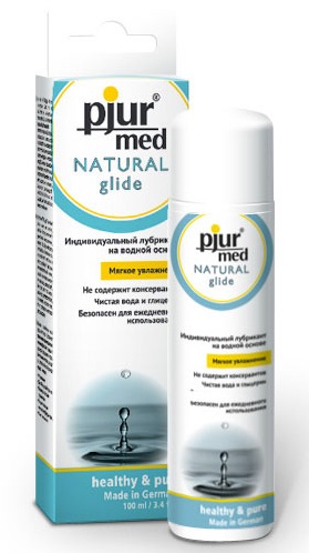 Нейтральный лубрикант на водной основе pjur MED Natural glide - 100 мл. - Pjur - купить с доставкой в Якутске