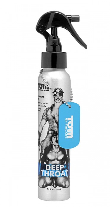 Спрей для лёгкого проникновения во время орального секса Tom of Finland Deep Throat Spray - 118 мл. - Доминирующее кольцо - купить с доставкой в Якутске