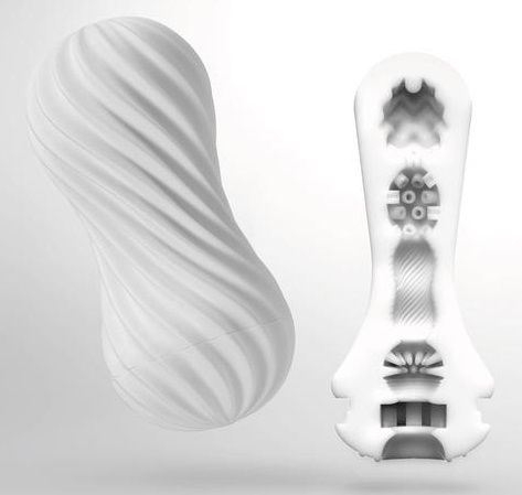 Мастурбатор FLEX Silky White с мягким рельефом - Tenga - в Якутске купить с доставкой