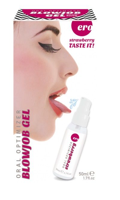 Увлажняющий гель для орального секса с ароматом клубники - 50 мл. - Ero - купить с доставкой в Якутске