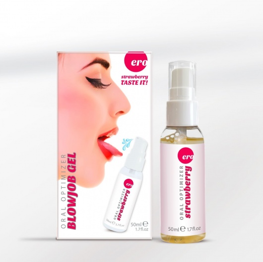 Увлажняющий гель для орального секса с ароматом клубники - 50 мл. - Ero - купить с доставкой в Якутске