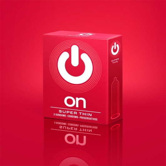 Супертонкие презервативы ON) Super Thin - 3 шт. - ON) - купить с доставкой в Якутске
