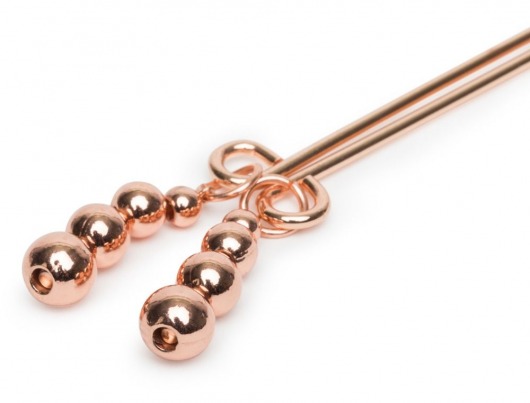 Золотистые зажимы для сосков и клитора All Sensation Nipple and Clitoral Chain - Fifty Shades of Grey - купить с доставкой в Якутске