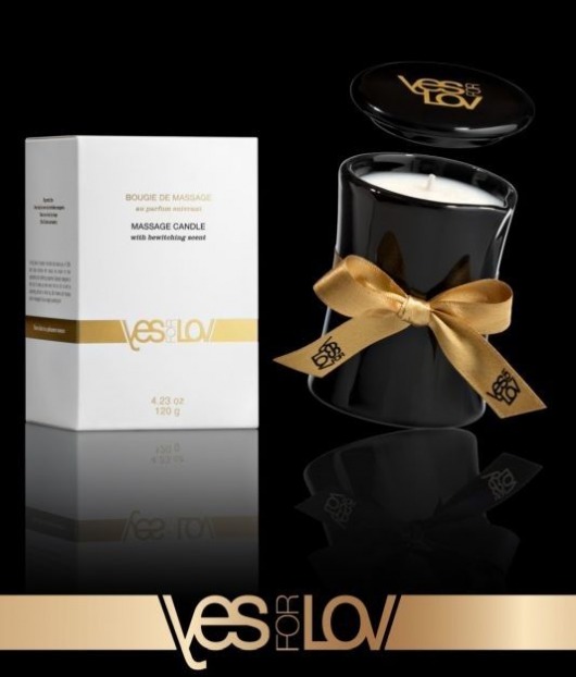 Массажная аромасвеча BEWITCHING MASSAGE CANDLE - 120 мл. - YESforLOV - купить с доставкой в Якутске