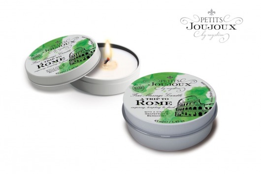 Массажная свеча Petits Joujoux Rome с ароматом грейпфрута и бергамота - 33 гр. - MyStim - купить с доставкой в Якутске