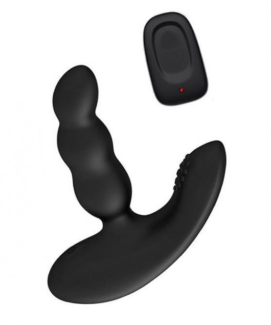 Черный силиконовый стимулятор простаты Levett Nitoc с пультом ДУ - Levett - в Якутске купить с доставкой
