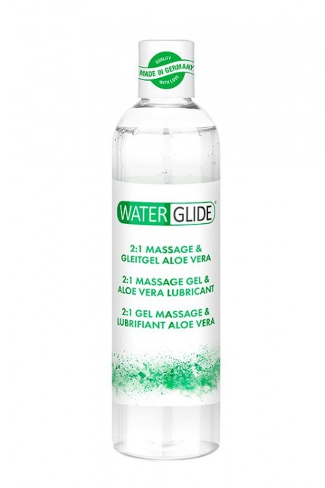 Гель-смазка 2-в-1 MASSAGE   LUBRICANT ALOE VERA - 300 мл. - Waterglide - купить с доставкой в Якутске