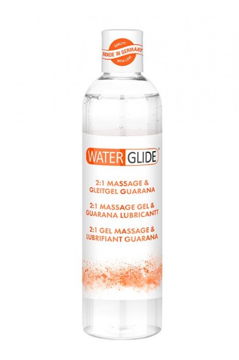 Гель-смазка 2-в-1 MASSAGE   LUBRICANT GUARANA - 300 мл. - Waterglide - купить с доставкой в Якутске