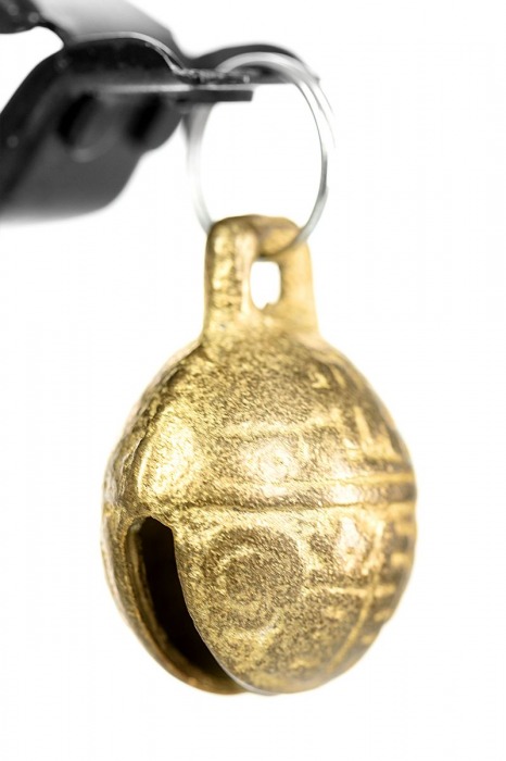 Черно-золотистые зажимы для сосков TOYFA Theatre - ToyFa - купить с доставкой в Якутске