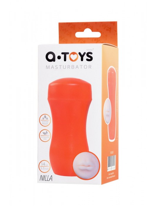 Мастурбатор-ротик A-Toys в оранжевой колбе - A-toys - в Якутске купить с доставкой