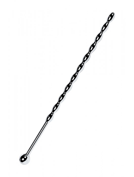 Серебристый длинный уретральный плаг-косичка TOYFA Metal - 15,7 см. - ToyFa - купить с доставкой в Якутске