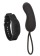 Черное виброяйцо с браслетом-пультом Wristband Remote Curve - California Exotic Novelties купить в Якутске с доставкой в Orgasmix.ru Черное виброяйцо с браслетом-пультом Wristband Remote Curve - California Exotic Novelties