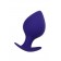 Фиолетовая силиконовая анальная пробка Glob - 10 см. - ToyFa