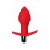 Красная анальная вибровтулка Glam - 9,7 см. - ToyFa в Якутске Красная анальная вибровтулка Glam - 9,7 см. - ToyFa