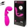 Ярко-розовый вибромассажёр с клиторальным отростком Magic Finger - 29 см. - Baile