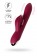 Бордовый вибратор-кролик Sangra - 20,5 см. - ToyFa купить в Якутске с доставкой в Orgasmix.ru Бордовый вибратор-кролик Sangra - 20,5 см. - ToyFa