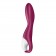 Малиновый вибромассажер для стимуляции G-точки Heated Thrill - 20,6 см. - Satisfyer купить в Якутске с доставкой в Orgasmix.ru Малиновый вибромассажер для стимуляции G-точки Heated Thrill - 20,6 см. - Satisfyer
