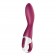 Малиновый вибромассажер для стимуляции G-точки Heated Thrill - 20,6 см. - Satisfyer купить в Якутске с доставкой в Orgasmix.ru Малиновый вибромассажер для стимуляции G-точки Heated Thrill - 20,6 см. - Satisfyer