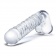 Прозрачный фаллоимитатор 8 Realistic Ribbed Glass Dildo - 20,3 см. - Glas купить с доставкой в интернет-магазине Orgasmix в Якутске Прозрачный фаллоимитатор 8 Realistic Ribbed Glass Dildo - 20,3 см. - Glas