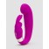 Лиловый вибратор Mini G-Spot Curve Vibe с клиторальным зайчиком - Happy Rabbit купить в Якутске с доставкой в Orgasmix.ru Лиловый вибратор Mini G-Spot Curve Vibe с клиторальным зайчиком - Happy Rabbit