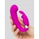 Лиловый вибратор Mini G-Spot Curve Vibe с клиторальным зайчиком - Happy Rabbit купить в Якутске с доставкой в Orgasmix.ru Лиловый вибратор Mini G-Spot Curve Vibe с клиторальным зайчиком - Happy Rabbit