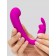 Лиловый вибратор Mini G-Spot Curve Vibe с клиторальным зайчиком - Happy Rabbit купить в Якутске с доставкой в Orgasmix.ru Лиловый вибратор Mini G-Spot Curve Vibe с клиторальным зайчиком - Happy Rabbit